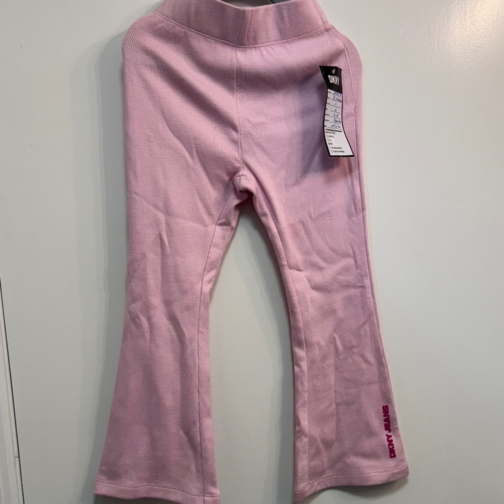 DKNY Light Pink Kids Flare Leggings